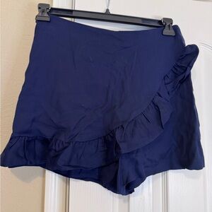 Lilly Pullitzer Navy Ruffle Wrap-Layer Women's Skort size 6